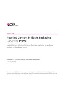 Recycled content PPWR: cover of the 31-page guide to Article 7 and the recycled content thresholds from 2030