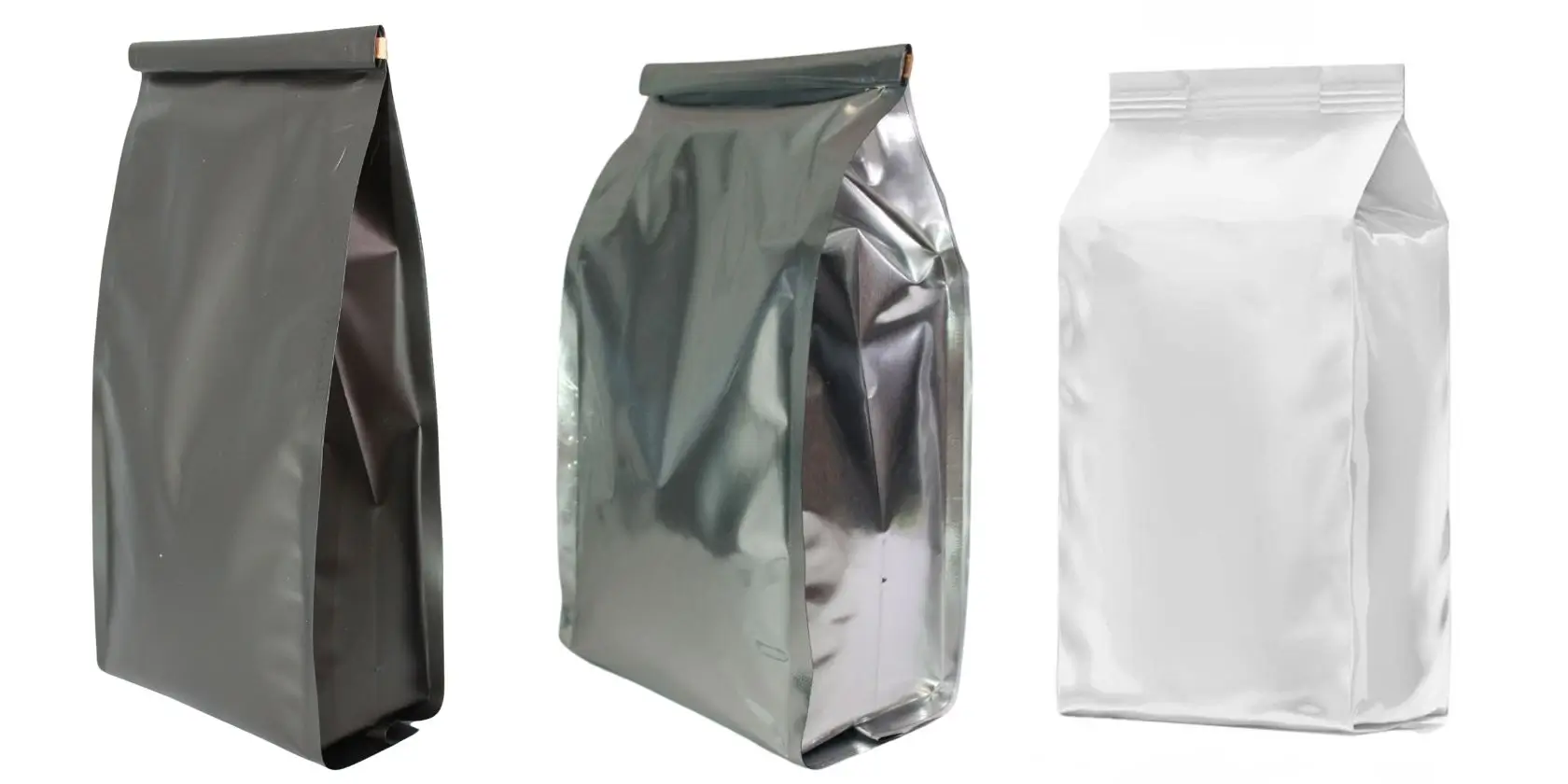 Quad seal pouches with side gussets, manufactured by VLM Poliplast